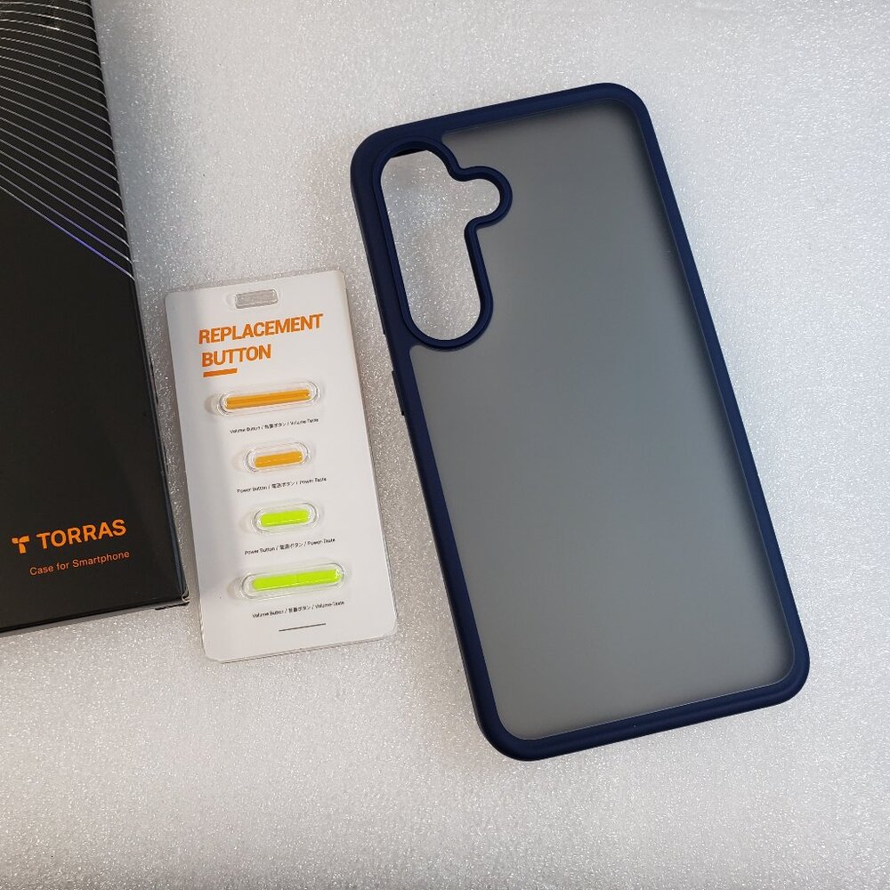 Torras for Samsung Galaxy S25 Case (Regular Version) Blue Transparent Shockproof